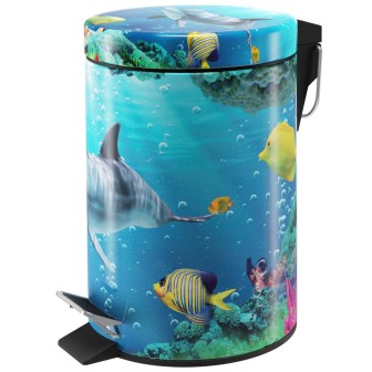 Kosmetikeimer Delphin Korallen 3 Liter