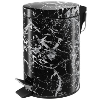 Kosmetikeimer Marmor Schwarz 3 Liter