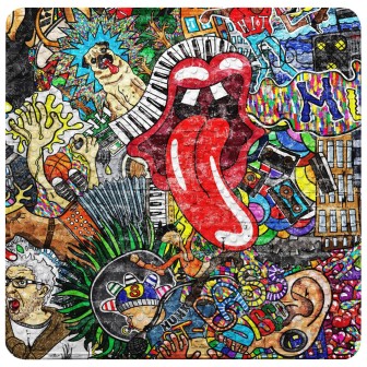 Badematte Graffiti 53 x 53 cm