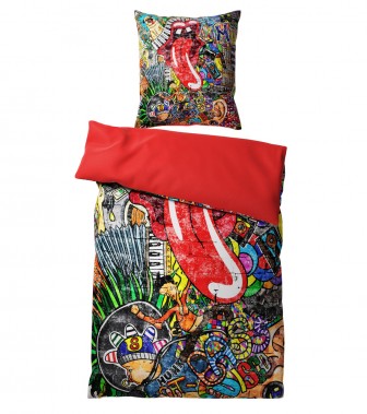 Bettwäsche Graffiti 135 x 200 cm