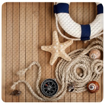 Badematte Maritime 53 x 53 cm