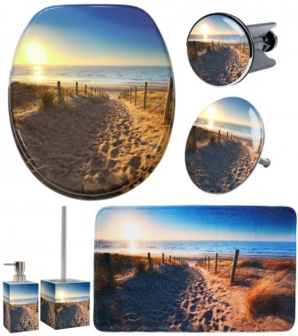 6-teiliges Badezimmer Set Düne