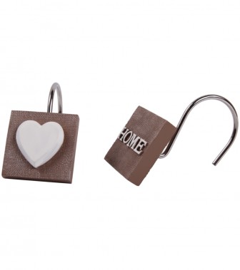 12 Duschvorhangringe Home