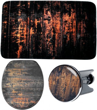 3-teiliges Badezimmer Set Vintage