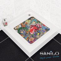 Badematte Graffiti 53 x 53 cm