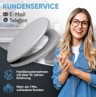 WC-Sitz mit Absenkautomatik Manhattan Grau - Premium Toilettendeckel direkt vom Hersteller