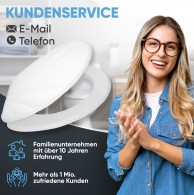 WC-Sitz mit Absenkautomatik Muschel Weiß - Premium Toilettendeckel direkt vom Hersteller