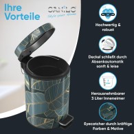 Kosmetikeimer Monstera 3 Liter