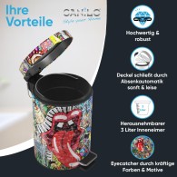 Kosmetikeimer Graffiti 3 Liter