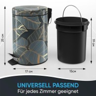 Kosmetikeimer Monstera 3 Liter