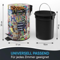 Kosmetikeimer Graffiti 3 Liter