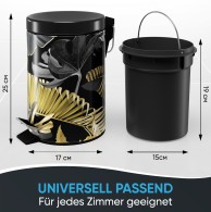 Kosmetikeimer Golden Leaves 3 Liter