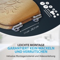WC-Sitz mit Absenkautomatik Sunshine - Premium Toilettendeckel direkt vom Hersteller