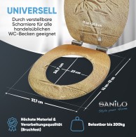 WC-Sitz mit Absenkautomatik Sunshine - Premium Toilettendeckel direkt vom Hersteller