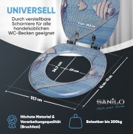 WC-Sitz mit Absenkautomatik Seefahrt - Premium Toilettendeckel direkt vom Hersteller