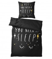 Bettwäsche All you need is sleep 135 x 200 cm