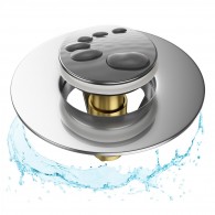 Pop-Up Waschbeckenstöpsel Black Stones