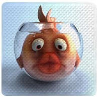 Badematte Goldfisch 53 x 53 cm