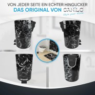 Kosmetikeimer Marmor Schwarz 3 Liter