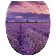 WC-Sitz mit Absenkautomatik und Schnellverschluss Lavendel - Premium Toilettendeckel direkt vom Hersteller