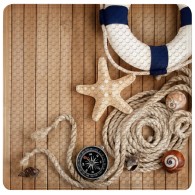 Badematte Maritime 53 x 53 cm