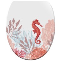 WC-Sitz mit Absenkautomatik und Schnellverschluss Sea Horse - Premium Toilettendeckel direkt vom Hersteller