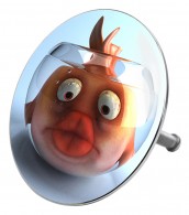 6-teiliges Badezimmer Set Goldfisch