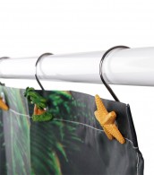 12 Duschvorhangringe Karibik