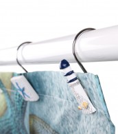 12 Duschvorhangringe Meeresbrise
