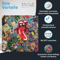 Badematte Graffiti 53 x 53 cm