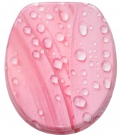 WC-Sitz mit Absenkautomatik Pink Flower - Premium Toilettendeckel direkt vom Hersteller