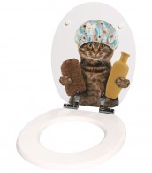 3-teiliges Badezimmer Set Shower Cat
