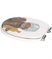 3-teiliges Badezimmer Set Shower Cat